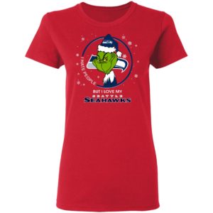 I Hate People But I Love My Seattle Seahawks Grinch Shirt