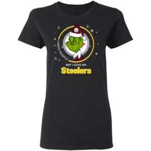 I Hate People But I Love My Pittsburgh Steelers Grinch Shirt