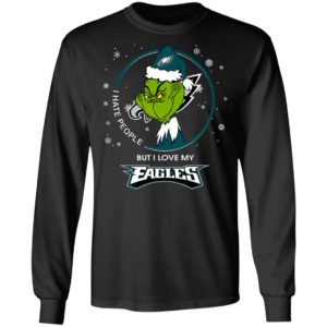 I Hate People But I Love My Philadelphia Eagles Grinch Shirt