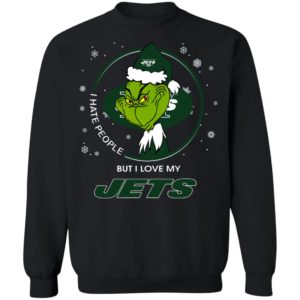 I Hate People But I Love My New York Jets Grinch Shirt
