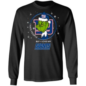 I Hate People But I Love My New York Giants Grinch Shirt