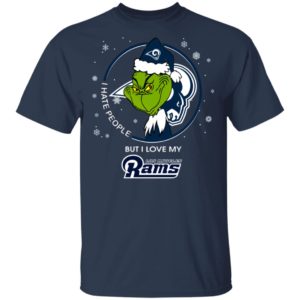I Hate People But I Love My Los Angeles Rams Grinch Shirt