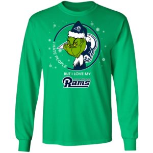 I Hate People But I Love My Los Angeles Rams Grinch Shirt