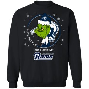 I Hate People But I Love My Los Angeles Rams Grinch Shirt
