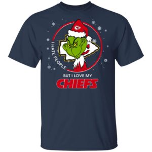 I Hate People But I Love My Kansas City Chiefs Grinch Shirt