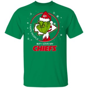 I Hate People But I Love My Kansas City Chiefs Grinch Shirt I Hate People But I Love My Kansas City Chiefs Grinch Shirt