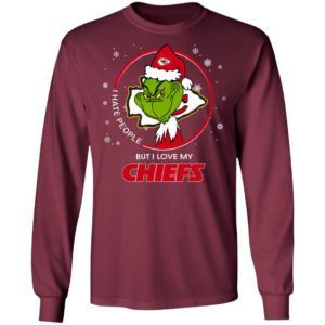 I Hate People But I Love My Kansas City Chiefs Grinch Shirt
