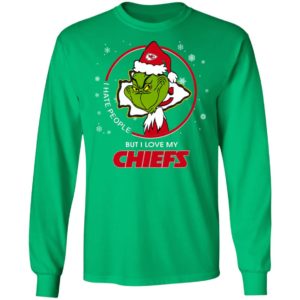 I Hate People But I Love My Kansas City Chiefs Grinch Shirt