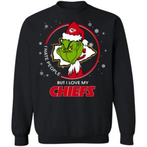 I Hate People But I Love My Kansas City Chiefs Grinch Shirt