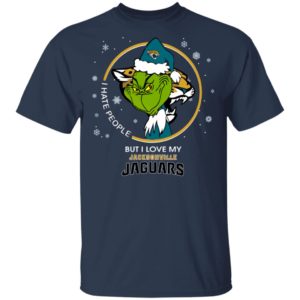 I Hate People But I Love My Jacksonville Jaguars Grinch Shirt