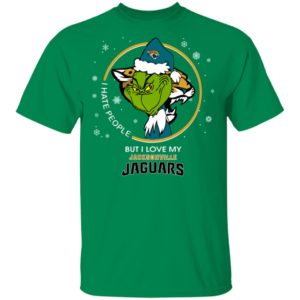 I Hate People But I Love My Jacksonville Jaguars Grinch Shirt