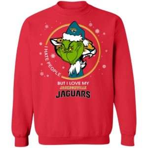 I Hate People But I Love My Jacksonville Jaguars Grinch Shirt