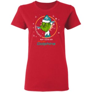 I Hate People But I Love My Miami Dolphins Grinch Shirt