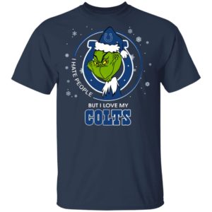 I Hate People But I Love My Indianapolis Colts Grinch Shirt