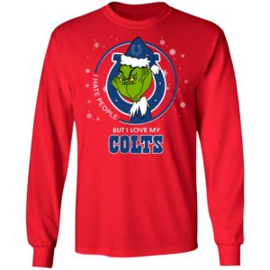 I Hate People But I Love My Indianapolis Colts Grinch Shirt