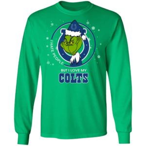 I Hate People But I Love My Indianapolis Colts Grinch Shirt