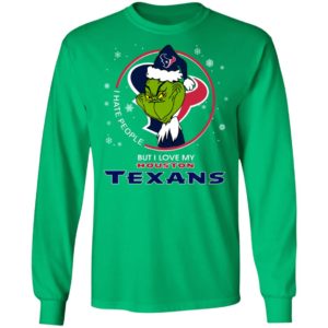 I Hate People But I Love My Houston Texans Grinch Shirt