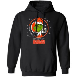 I Hate People But I Love My Cleveland Browns Grinch Shirt