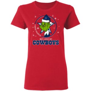 I Hate People But I Love My Dallas Cowboys Grinch Shirt