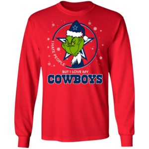 I Hate People But I Love My Dallas Cowboys Grinch Shirt