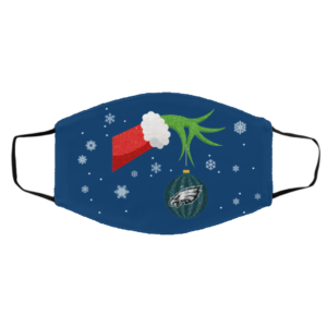 The Grinch Christmas Ornament Philadelphia Eagles Face Mask