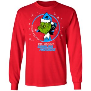 I Hate People But I Love My Carolina Panthers Grinch Shirt