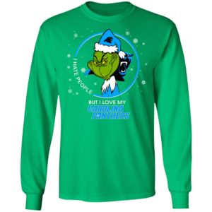 I Hate People But I Love My Carolina Panthers Grinch Shirt