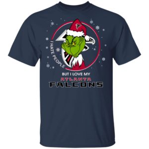 I Hate People But I Love My Atlanta Falcons Grinch Shirt
