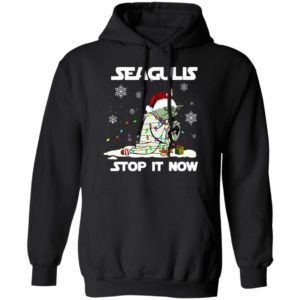 Star Wars Yoda Santa Seagulls Stop It Now Christmas Shirt