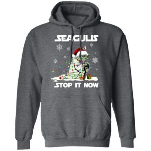 Star Wars Yoda Santa Seagulls Stop It Now Christmas Shirt