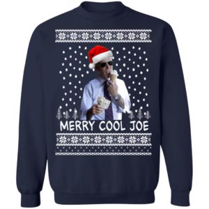 President 2020 Joe Biden Eating an Ice Cream Merry Cool Joe Ugly Christmas Sweater