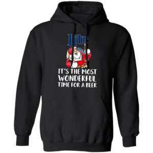 Santa Claus Drink Lite Pilsner Beer It’s The Most Wonderful Time For A Beer Shirt