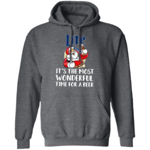 Santa Claus Drink Lite Pilsner Beer It’s The Most Wonderful Time For A Beer Shirt
