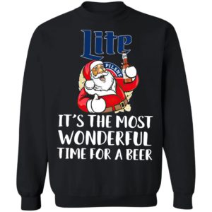 Santa Claus Drink Lite Pilsner Beer It’s The Most Wonderful Time For A Beer Shirt