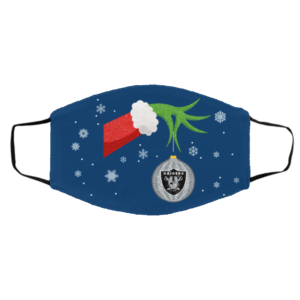 The Grinch Christmas Ornament Oakland Raiders Face Mask