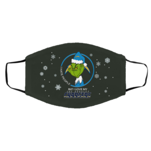 I Hate People But I Love My Los Angeles Chargers Grinch Face Mask