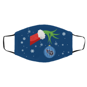 The Grinch Christmas Ornament Tennessee Titans Face Mask