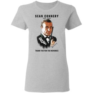 Sean Connery 007 1930 2020 Signature Thank You For The Memories shirt