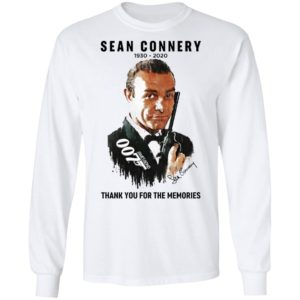 Sean Connery 007 1930 2020 Signature Thank You For The Memories shirt