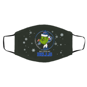 I Hate People But I Love My Buffalo Bills Grinch Face Mask