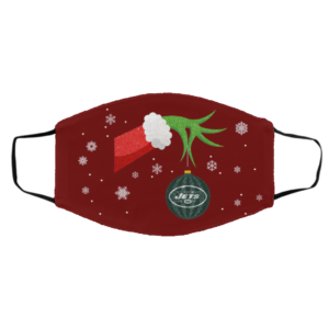 The Grinch Christmas Ornament New York Jets Face Mask