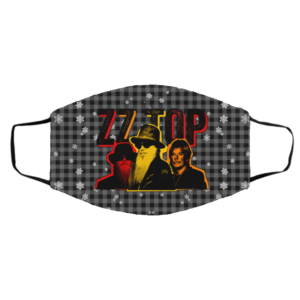 ZZ Top Merry Christmas Face Mask