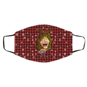 Eddie Van Halen Merry Christmas Face Mask