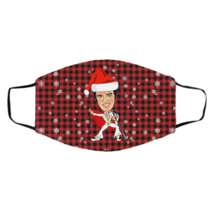 Elvis Presley Merry Christmas Face Mask