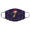 Carlos Santana Merry Christmas Face Mask