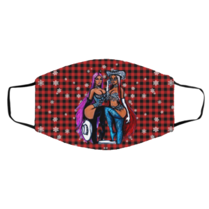 Nicki Minaj Hotties Merry Christmas Face Mask