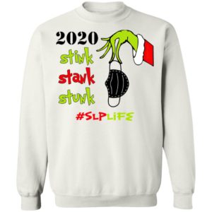 Grinch 2020 Stink Stank Stunk Christmas Speech Language Pathologist - SLP T-Shirt