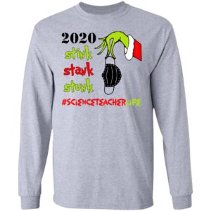 Grinch 2020 Stink Stank Stunk Christmas Science Teacher T-Shirt