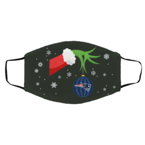 The Grinch Christmas Ornament New England Patriots Face Mask