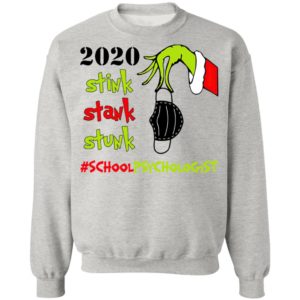 Grinch 2020 Stink Stank Stunk Christmas School Psychologist T-Shirt